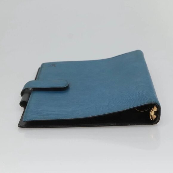 LOUIS VUITTON Epi Agenda GM Day Planner Cover Blue R20065 LV Auth - Picture 11 of 14